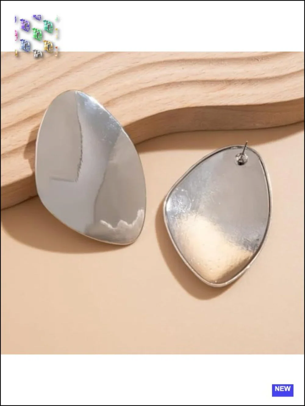 Chunky Gold Drop Statement Earrings Irregular Geometric Dangle Oval Metal